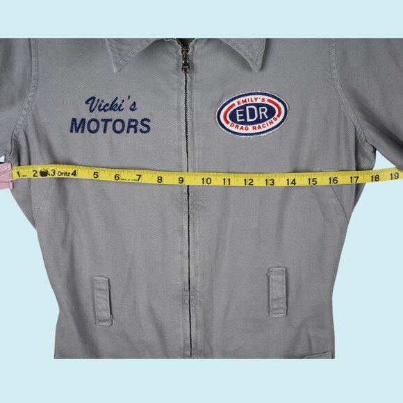 The Legends x Choose Love Jumpsuit Women's Size Small Gray Full Zip Coveralls - Picture 9 of 13